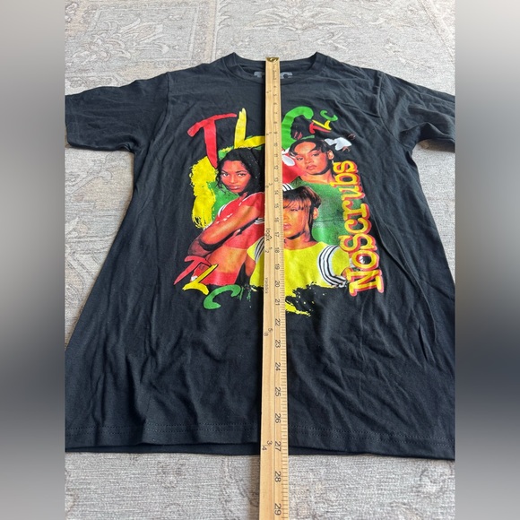 TLC Girl Group Black T-Shirt Cotton Full Size Unisex S Music 90’s Retro Band Tee - Picture 7 of 7